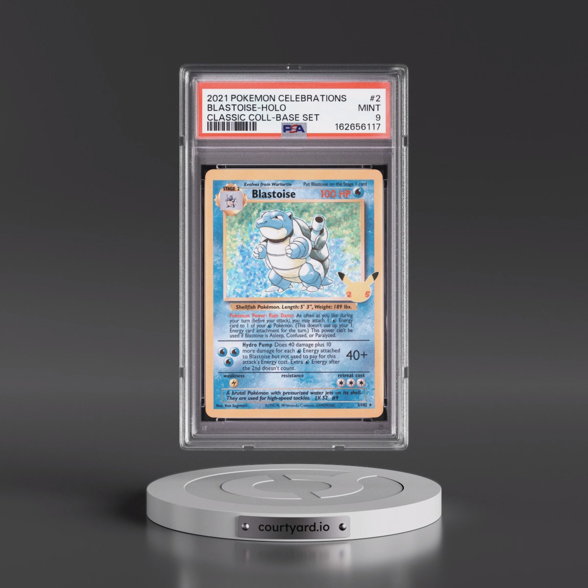 2021 Pokémon Celebrations Classic Collection #2 Blastoise - Holo (PSA 9 MINT)