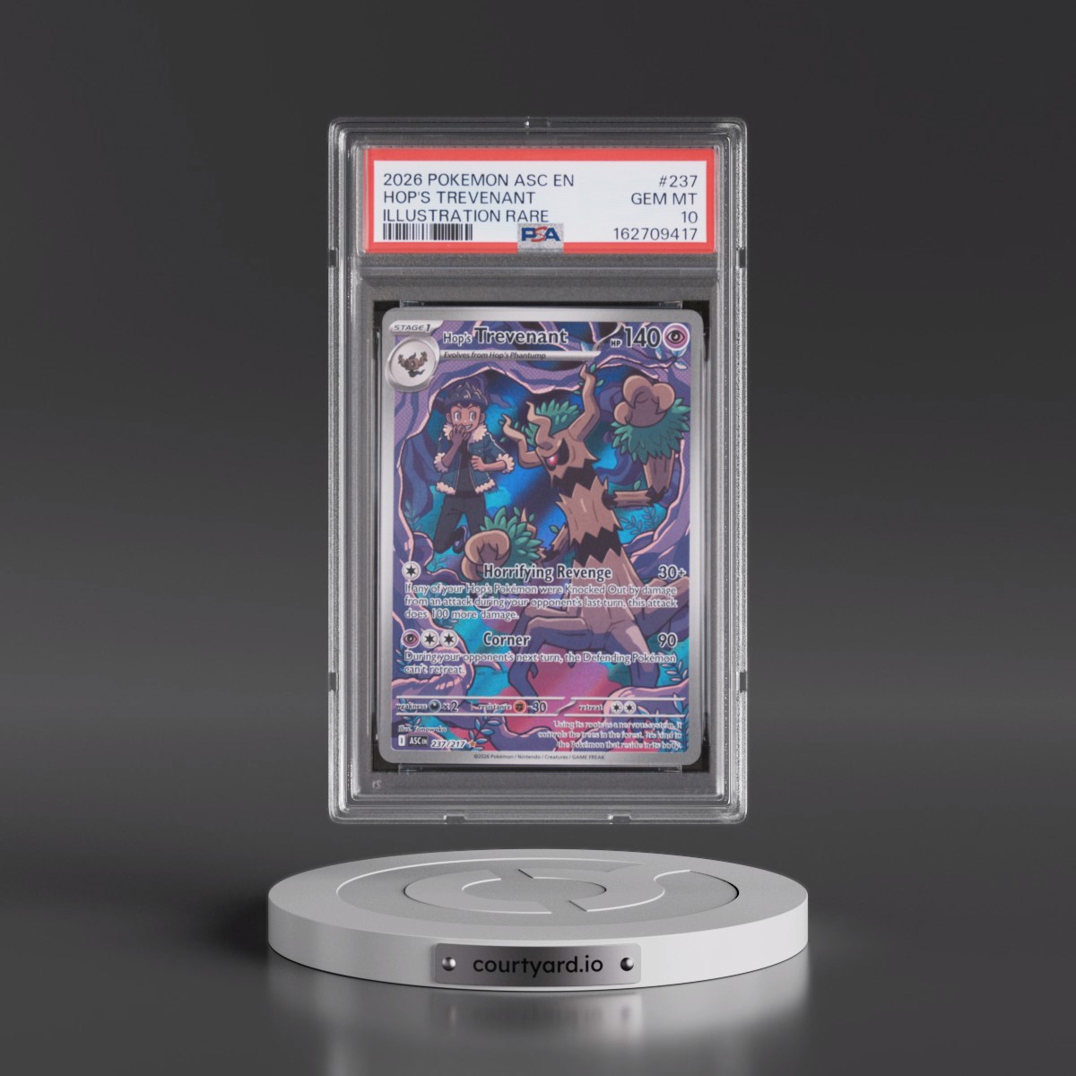2026 Pokémon Asc EN-Ascended Heroes #237 Hop's Trevenant - Illustration Rare (PSA 10 GEM MINT)