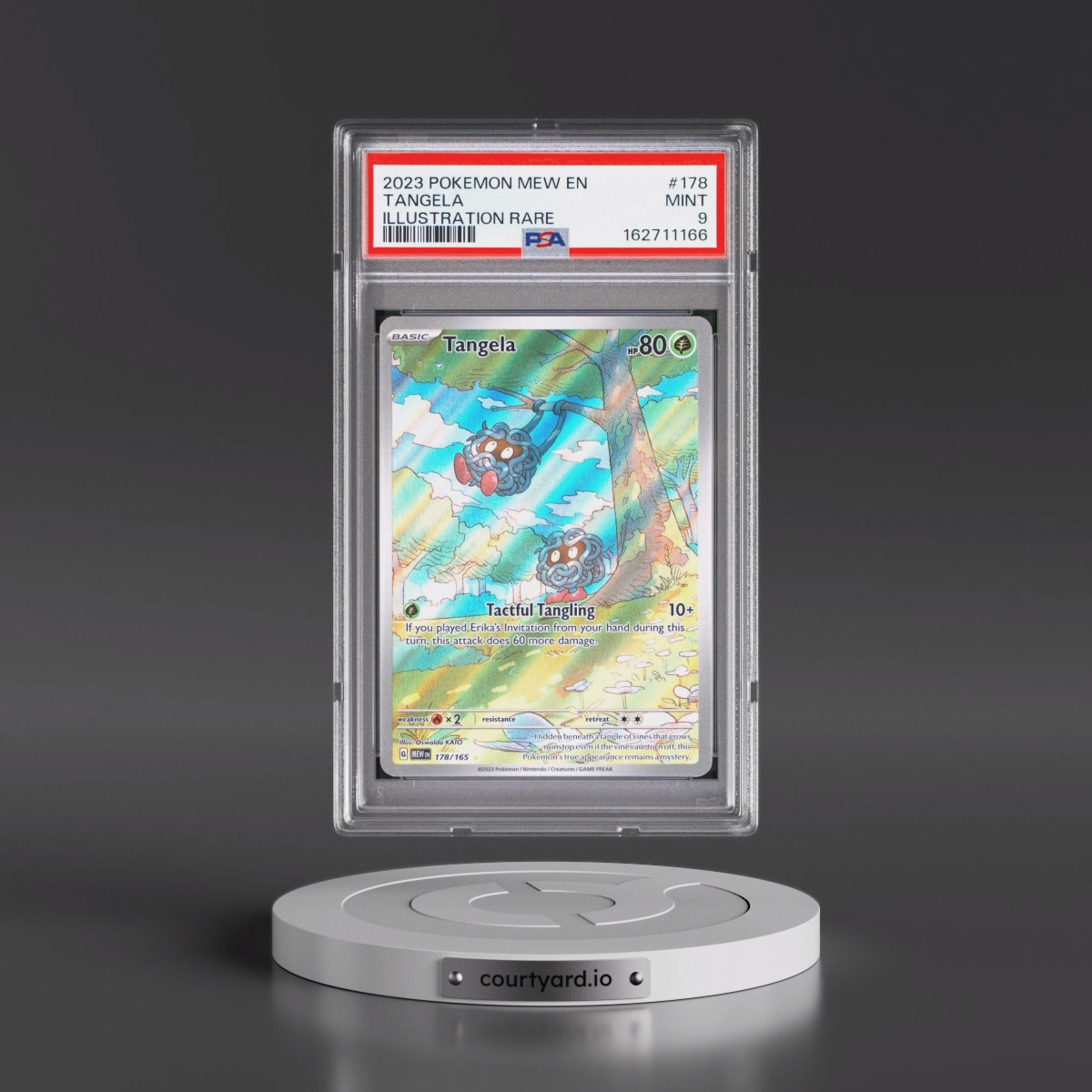 2023 Pokémon Mew EN-151 #178 Tangela - Illustration Rare (PSA 9 MINT)