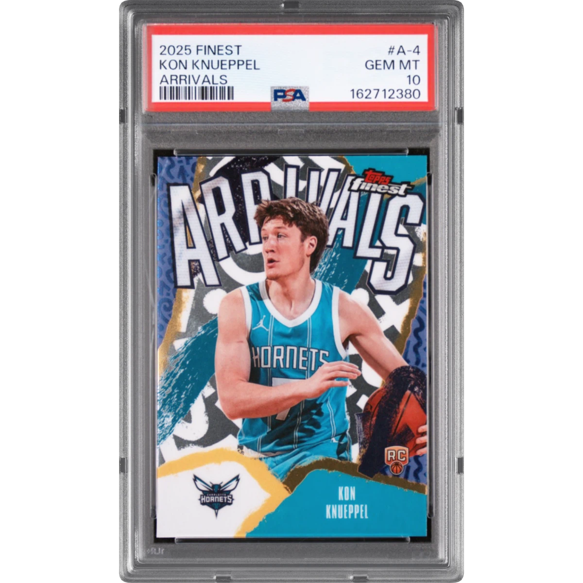 2025 Topps Finest Arrivals #A-4 Kon Knueppel (PSA 10 GEM MINT)