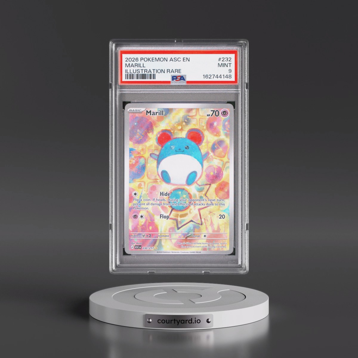 2026 Pokémon Asc EN-Ascended Heroes #232 Marill - Illustration Rare (PSA 9 MINT)