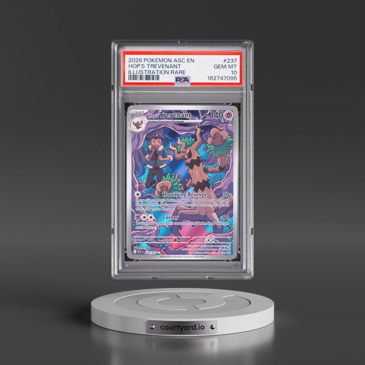 2026 Pokémon Asc EN-Ascended Heroes #237 Hop's Trevenant - Illustration Rare (PSA 10 GEM MINT)