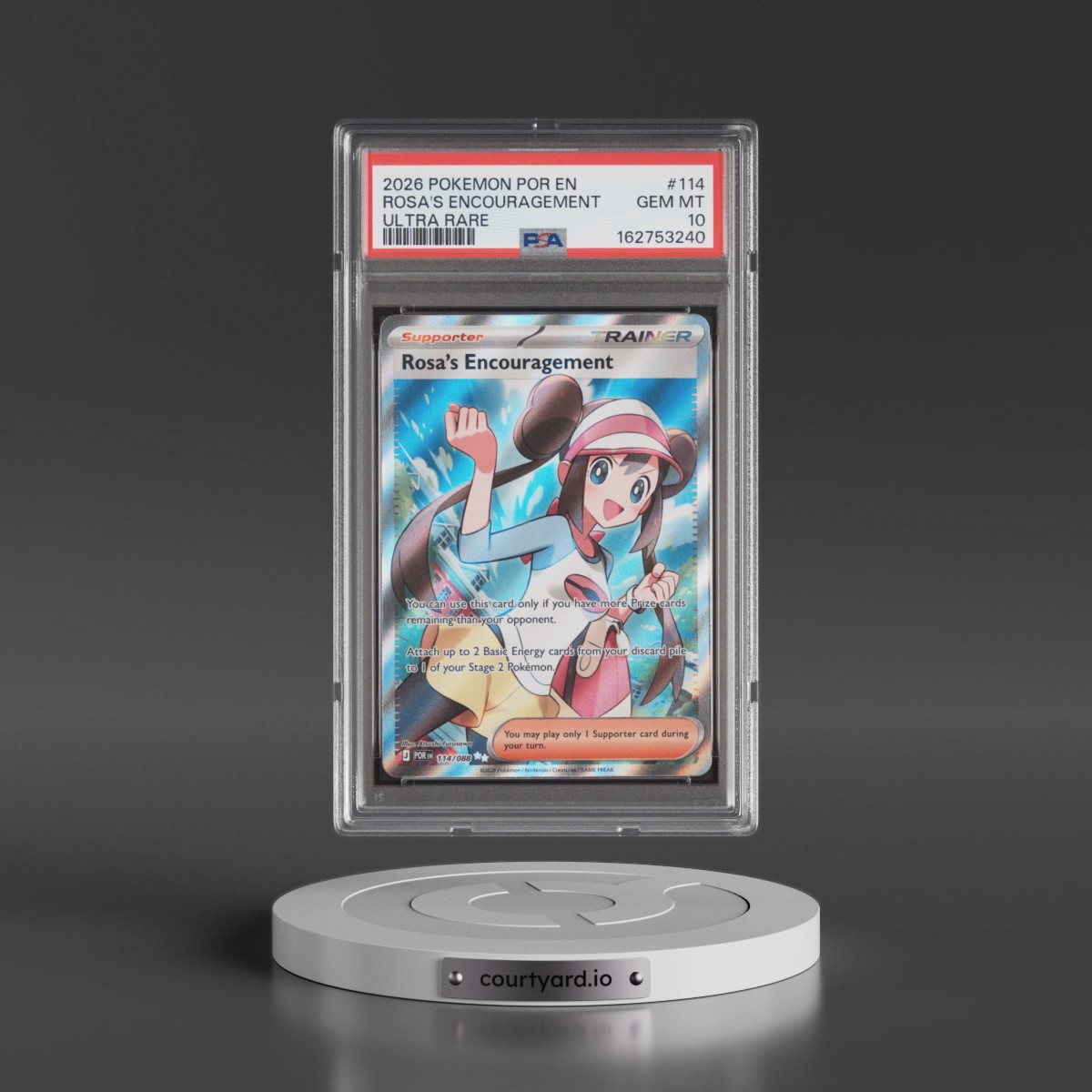 2026 Pokémon Por EN-Perfect Order Rosa's Encouragement - Ultra Rare #114 PSA 10