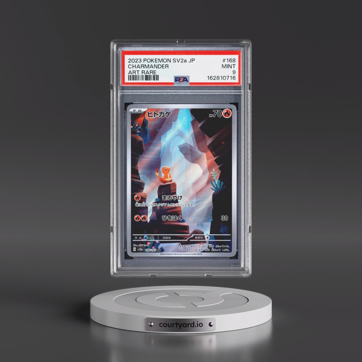 2023 Pokémon Sv2a-Pokémon Card 151 #168 Charmander - Art Rare (PSA 9 MINT)