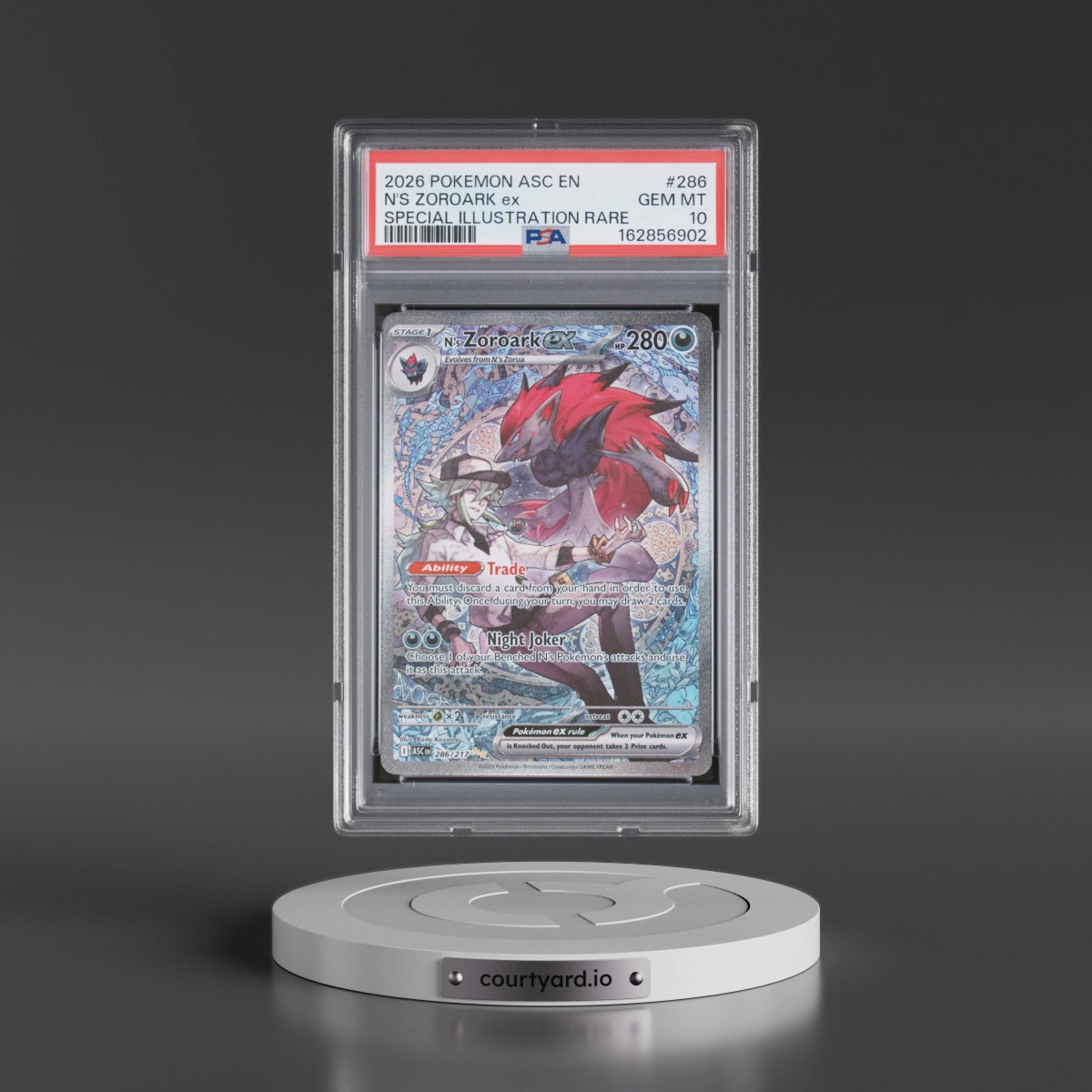 2026 Pokémon Asc EN-Ascended Heroes #286 N's Zoroark EX - Holo Special Illustration Rare (PSA 10 GEM MINT)