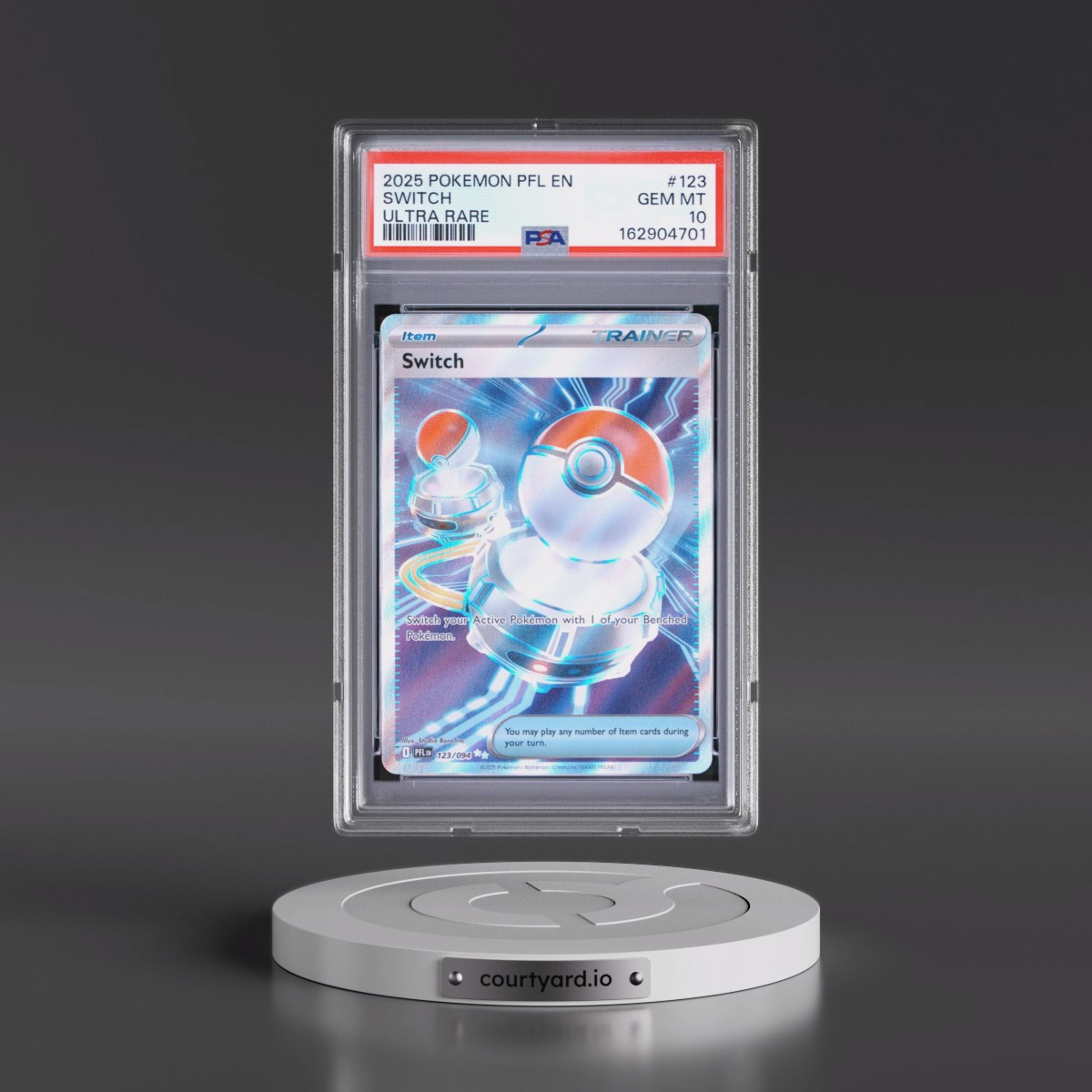 2025 Pokémon Pfl EN-Phantasmal Flames #123 Switch - Ultra Rare (PSA 10 GEM MINT)