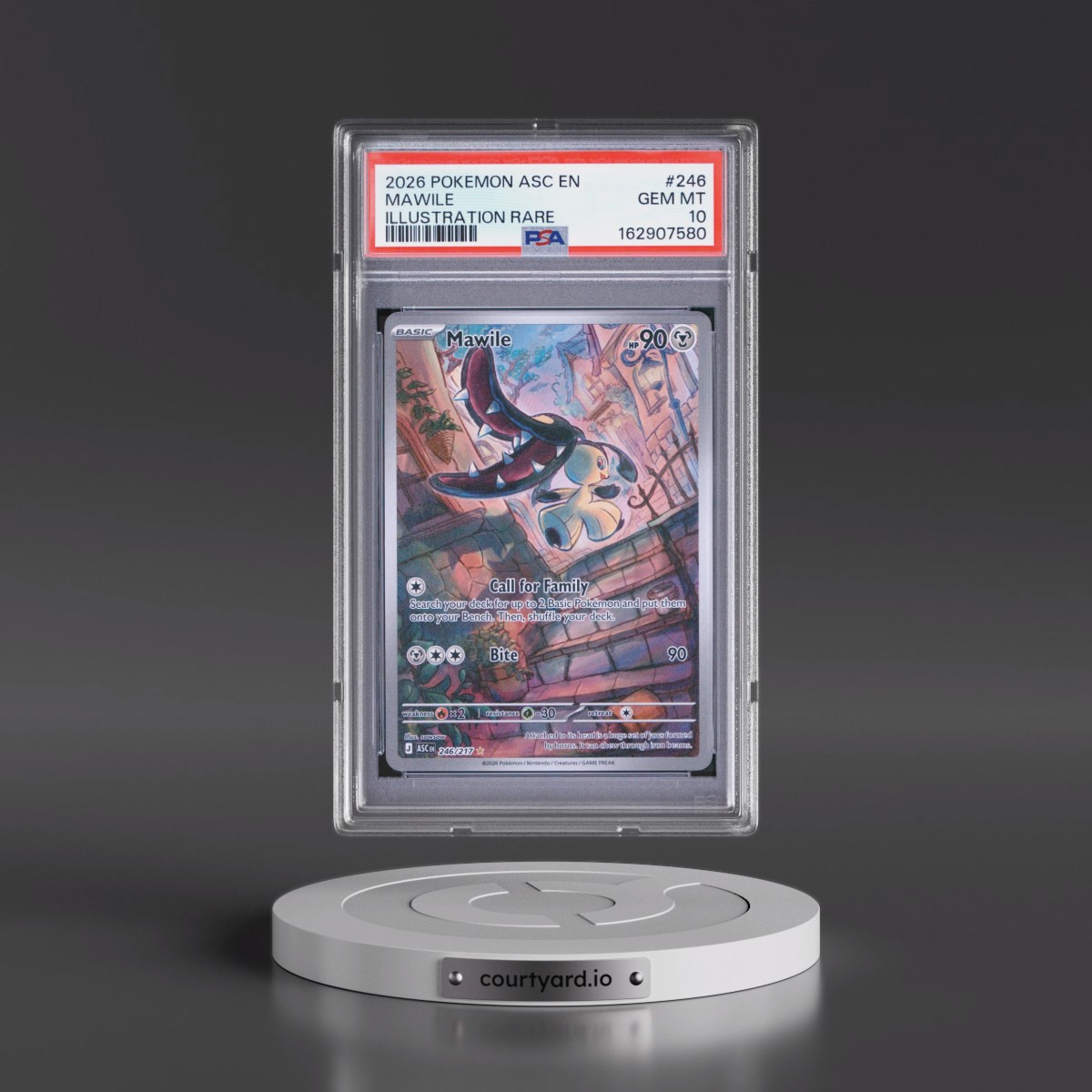 2026 Pokémon Asc EN-Ascended Heroes #246 Mawile - Illustration Rare (PSA 10 GEM MINT)