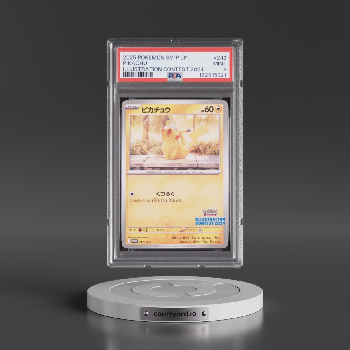 2025 Pokémon SV-P Promo Pikachu - Illustration Contest 2024 #242 PSA 9