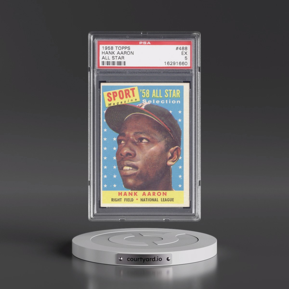 1958 Topps #488 Hank Aaron - All Star (PSA 5 EX)