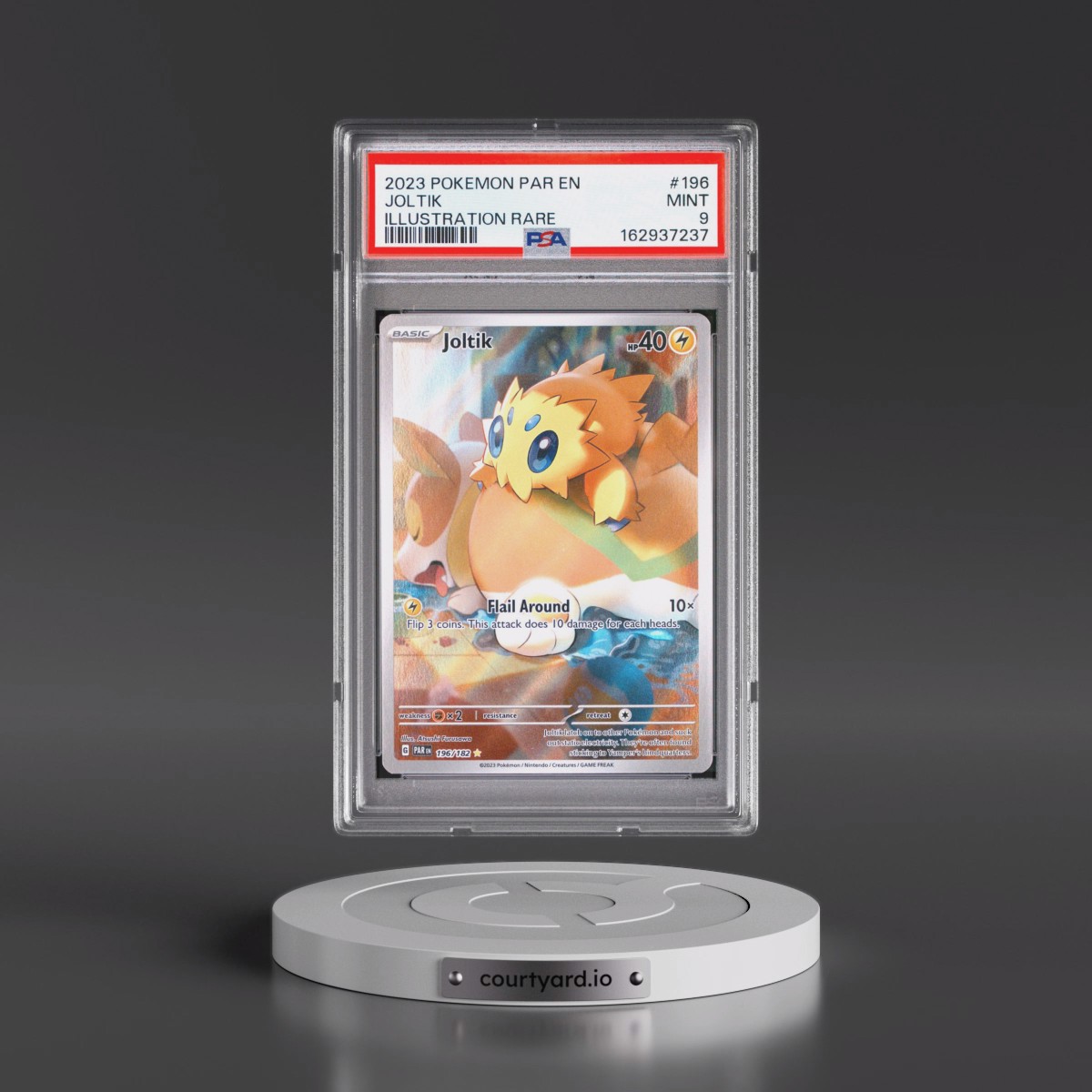 2023 Pokémon Par EN-Paradox Rift #196 Joltik - Illustration Rare (PSA 9 MINT)
