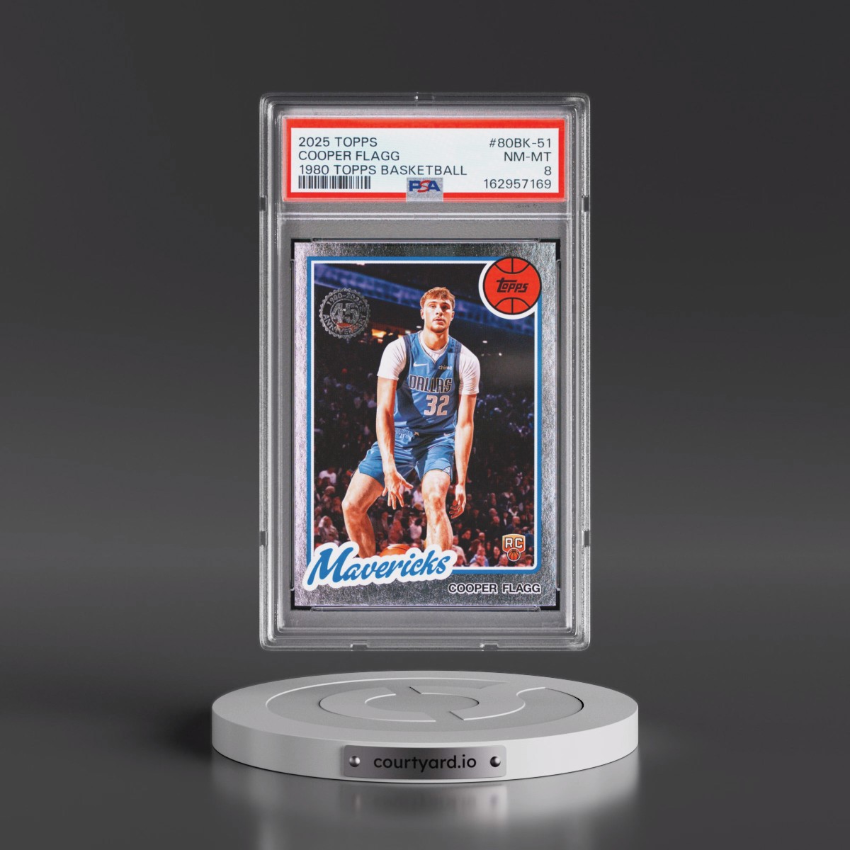 2025 Topps 1980-81 Topps Basketball #80BK-51 Cooper Flagg (PSA 8 NM-MT)