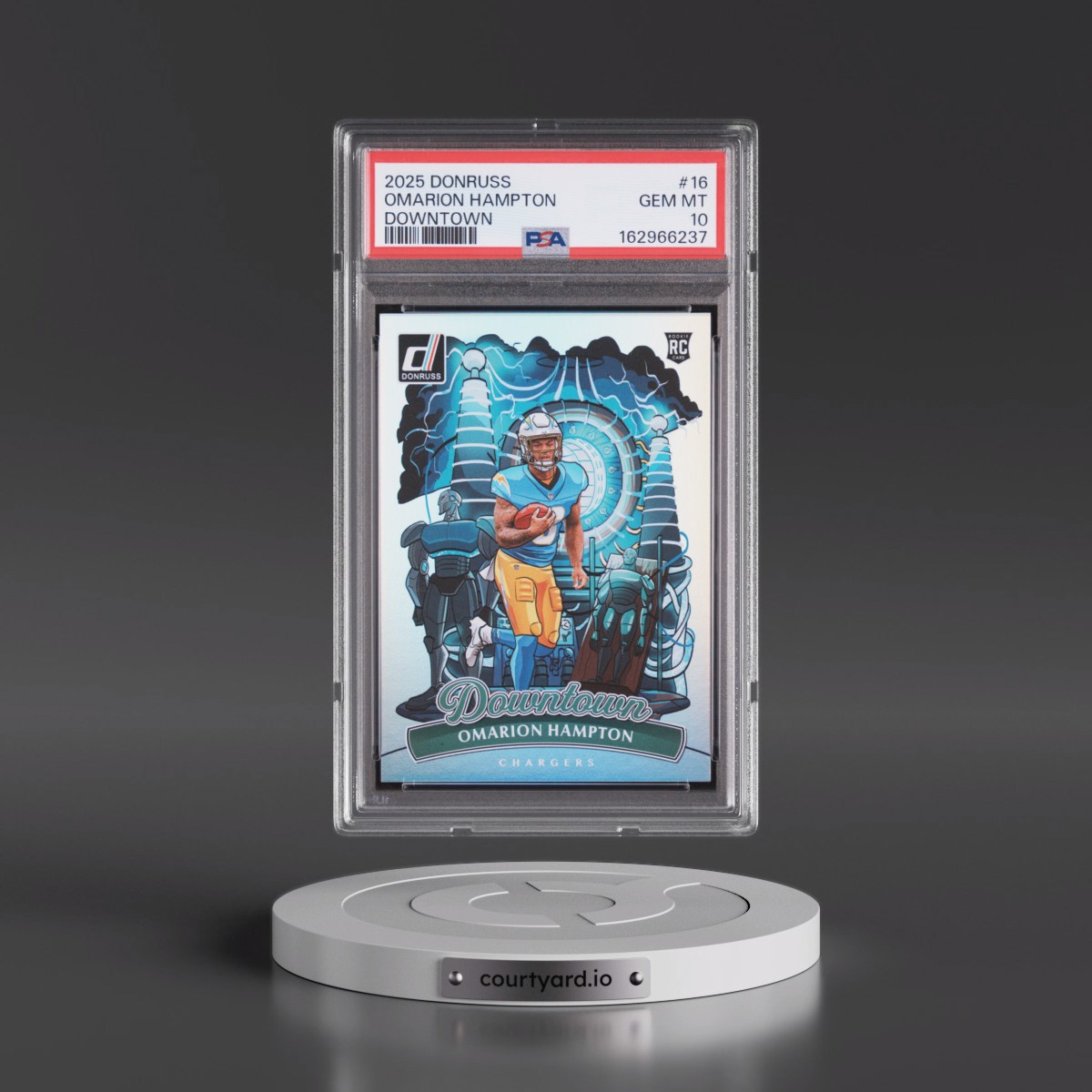 2025 Panini Donruss Downtown #16 Omarion Hampton (PSA 10 GEM MINT)