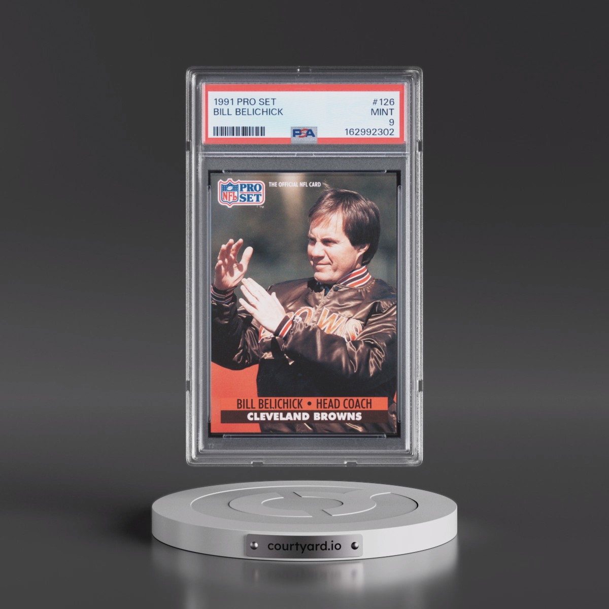 1991 Pro Set #126 Bill Belichick (PSA 9 MINT)