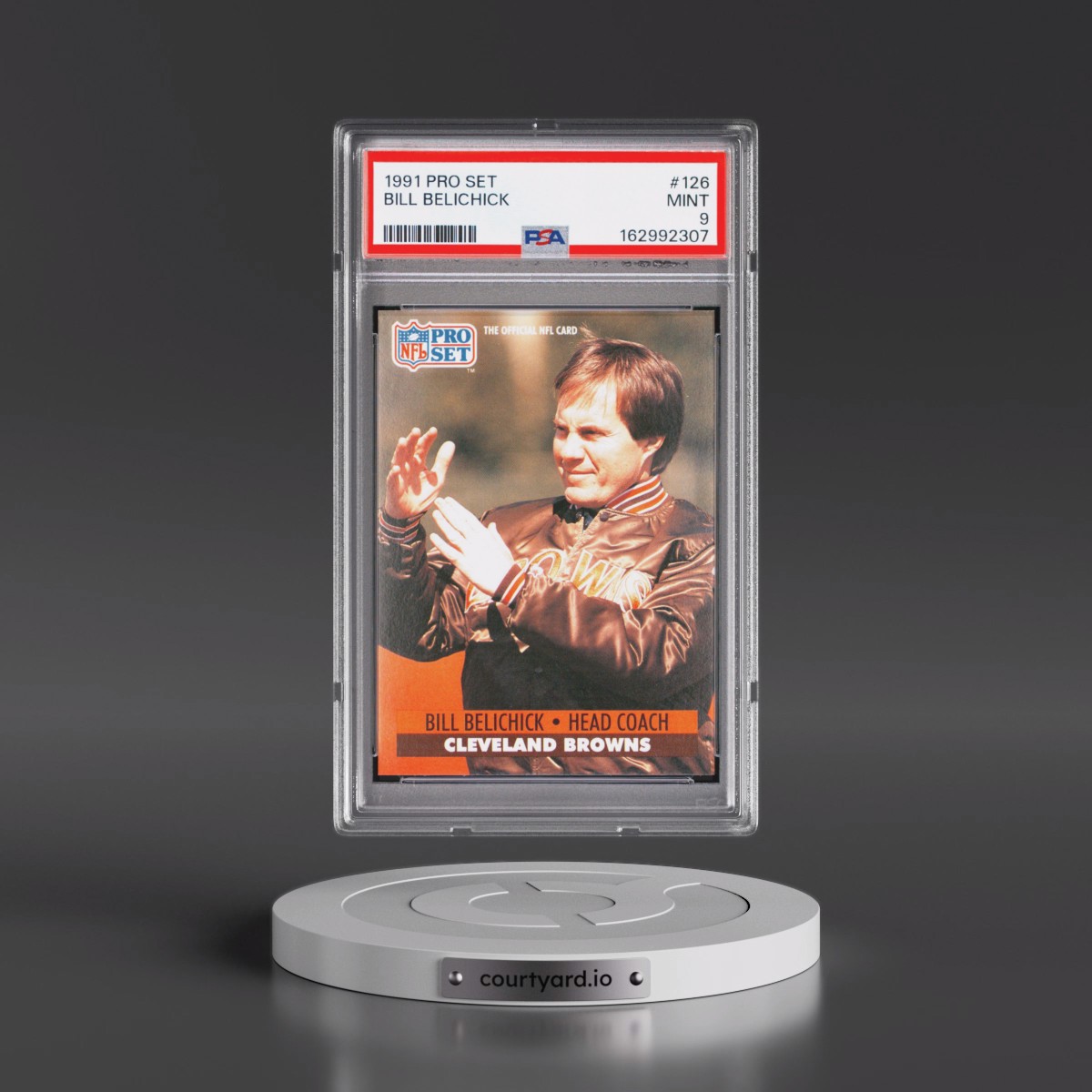 1991 Pro Set #126 Bill Belichick (PSA 9 MINT)
