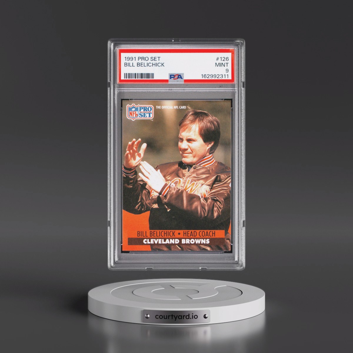 1991 Pro Set #126 Bill Belichick (PSA 9 MINT)