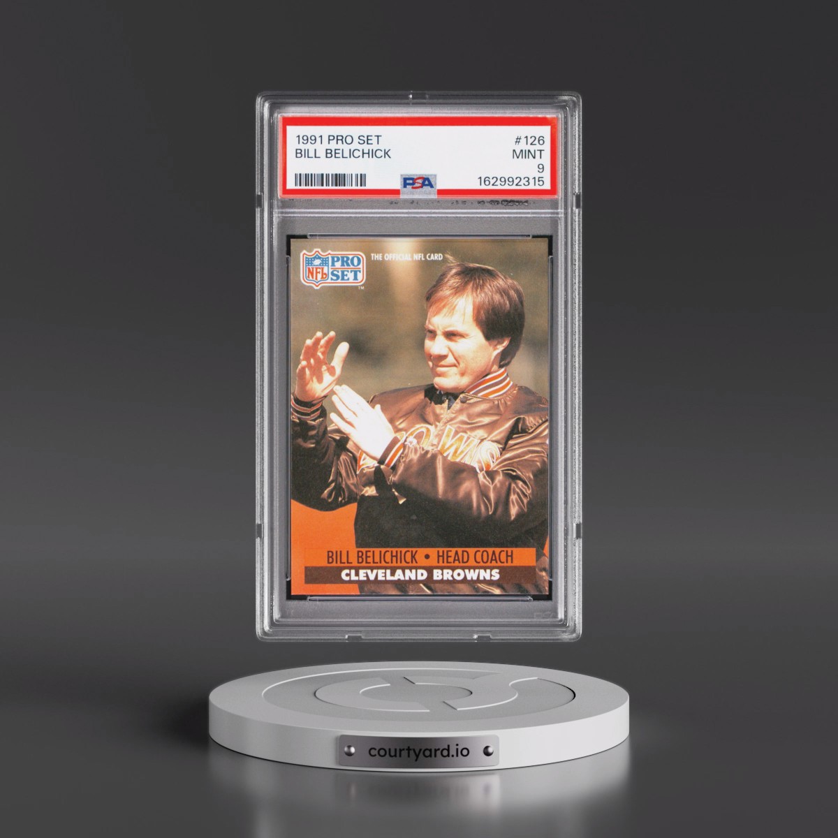 1991 Pro Set #126 Bill Belichick (PSA 9 MINT)