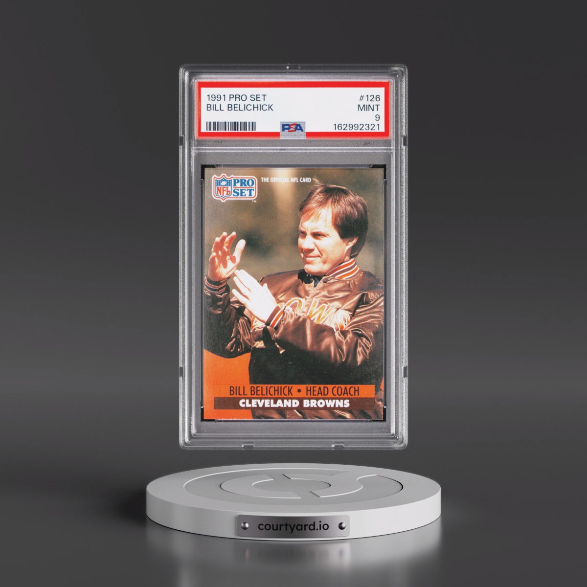 1991 Pro Set #126 Bill Belichick (PSA 9 MINT)