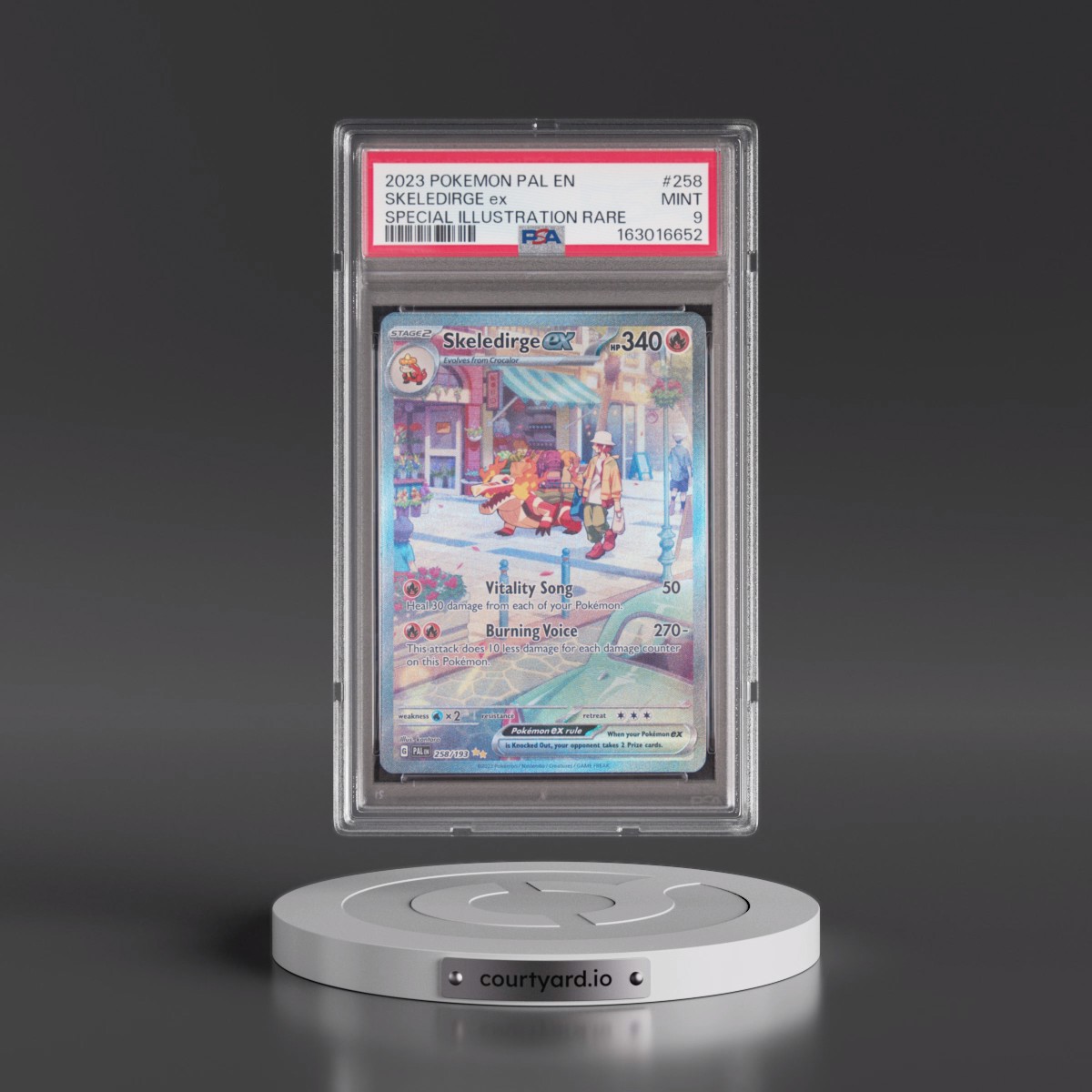 2023 Pokémon Pal EN-Paldea Evolved Skeledirge EX - Holo Special Illustration Rare #258 PSA 9