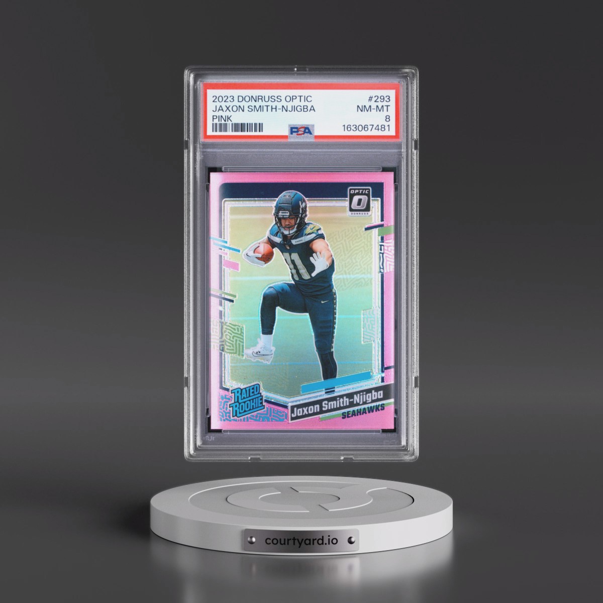 2023 Panini Donruss Optic Jaxon Smith-Njigba - Pink #293 PSA 8