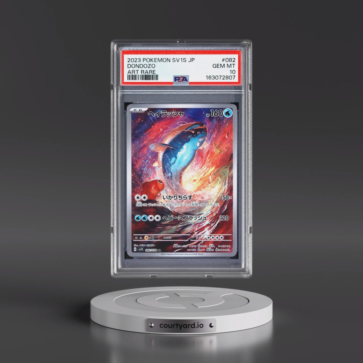 2023 Pokémon Sv1s-Scarlet EX #082 Dondozo - Art Rare (PSA 10 GEM MINT)