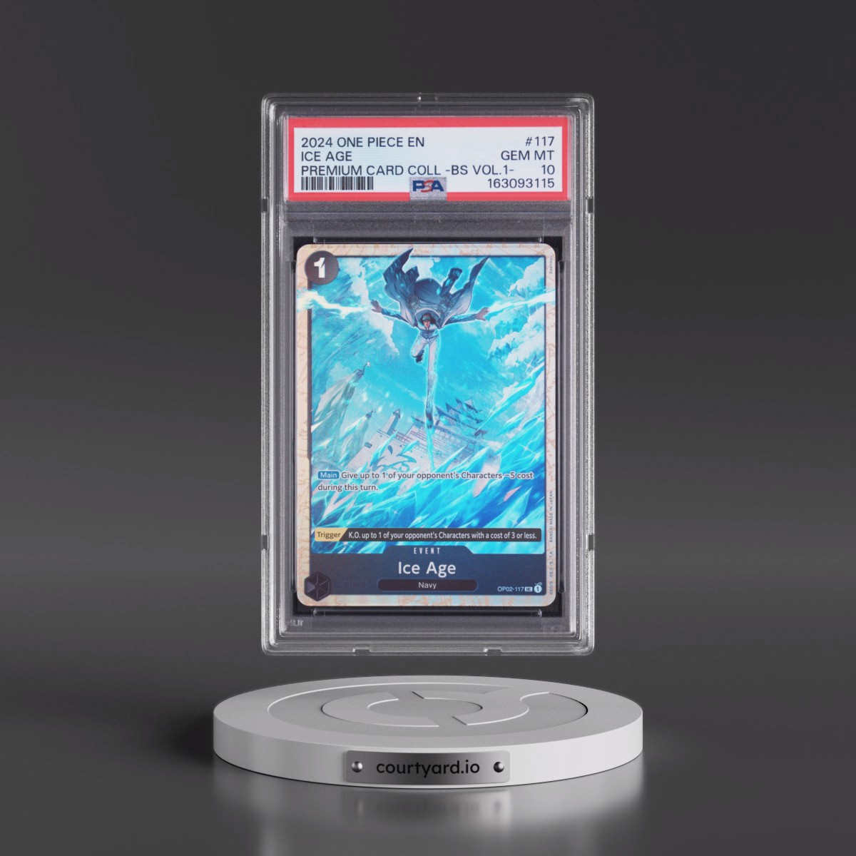 2024 One Piece Premium Card Collection -Best Selection Vol.1 Ice Age #117 PSA 10