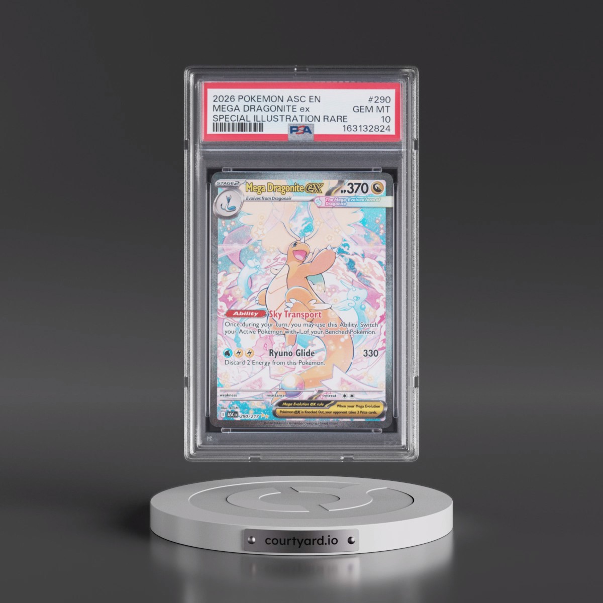 2026 Pokémon Asc EN-Ascended Heroes #290 Mega Dragonite EX - Holo Special Illustration Rare (PSA 10 GEM MINT)