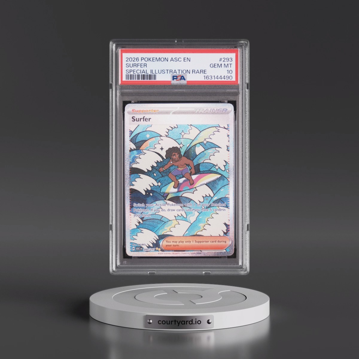 2026 Pokémon Asc EN-Ascended Heroes #293 Surfer - Special Illustration Rare (PSA 10 GEM MINT)