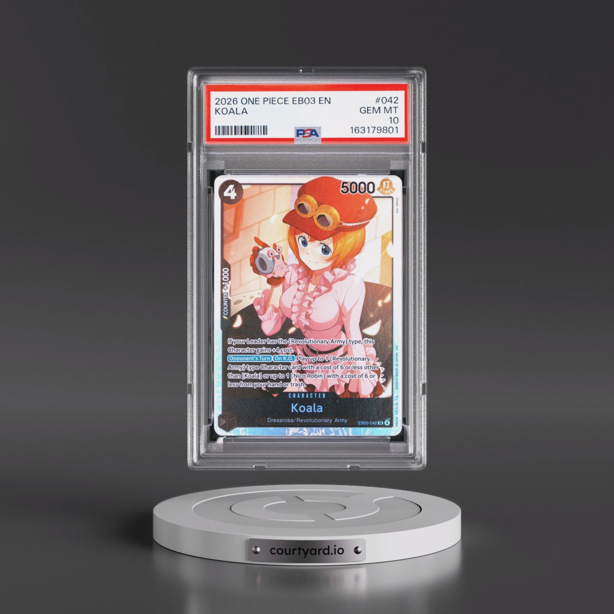 2026 One Piece EB03-Extra Booster -One Piece Heroines Edition #042 Koala (PSA 10 GEM MINT)