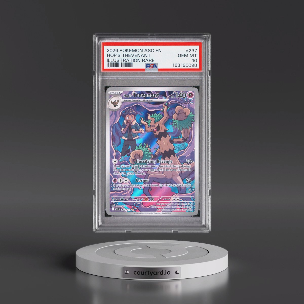 2026 Pokémon Asc EN-Ascended Heroes #237 Hop's Trevenant - Illustration Rare (PSA 10 GEM MINT)