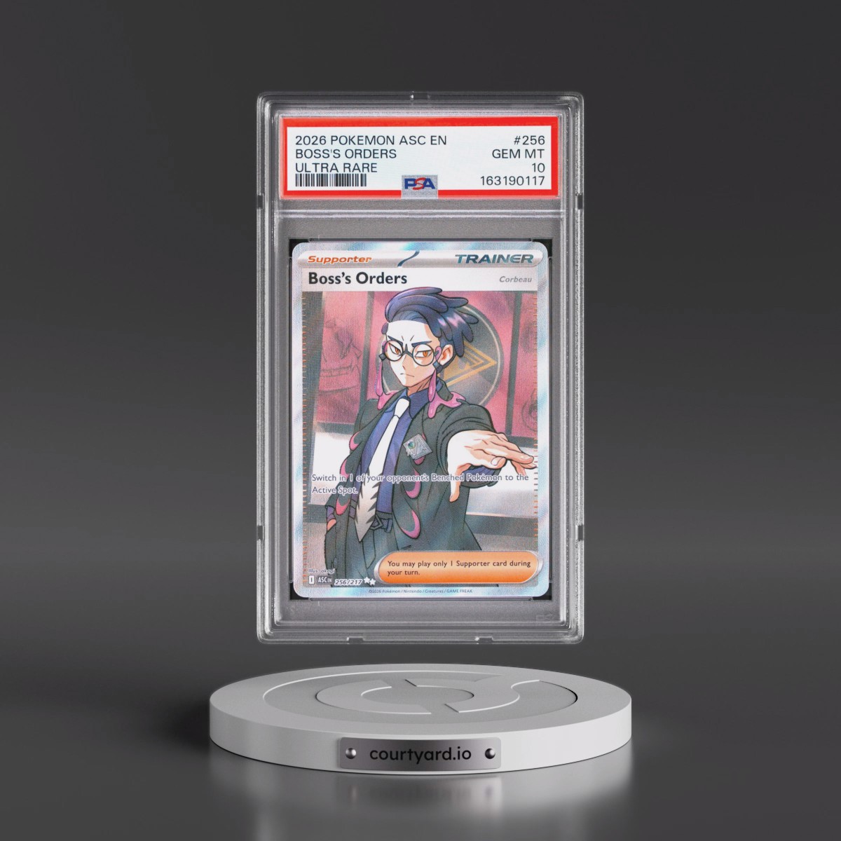 2026 Pokémon Asc EN-Ascended Heroes #256 Boss's Orders - Ultra Rare (PSA 10 GEM MINT)