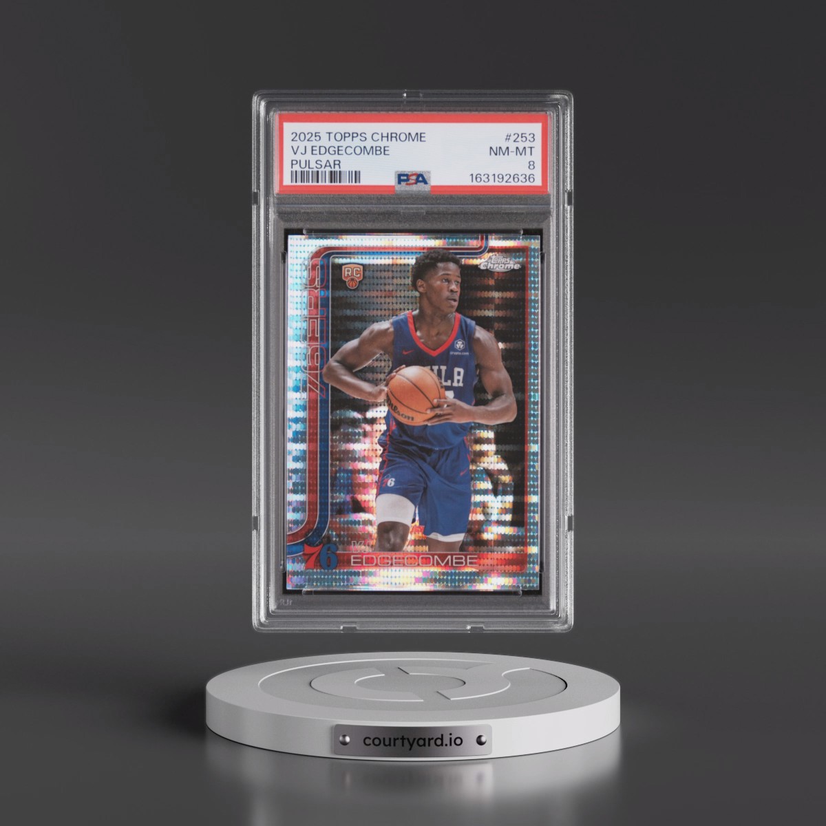 2025 Topps Chrome VJ Edgecombe - Pulsar #253 PSA 8