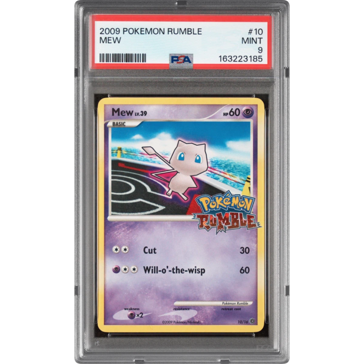 2009 Pokémon Rumble #10 Mew (PSA 9 MINT)