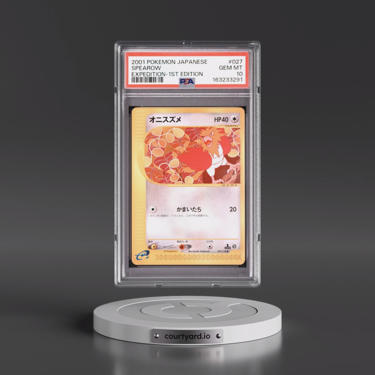 2001 Pokémon Expedition #027 Spearow - 1st Edition (PSA 10 GEM MINT)