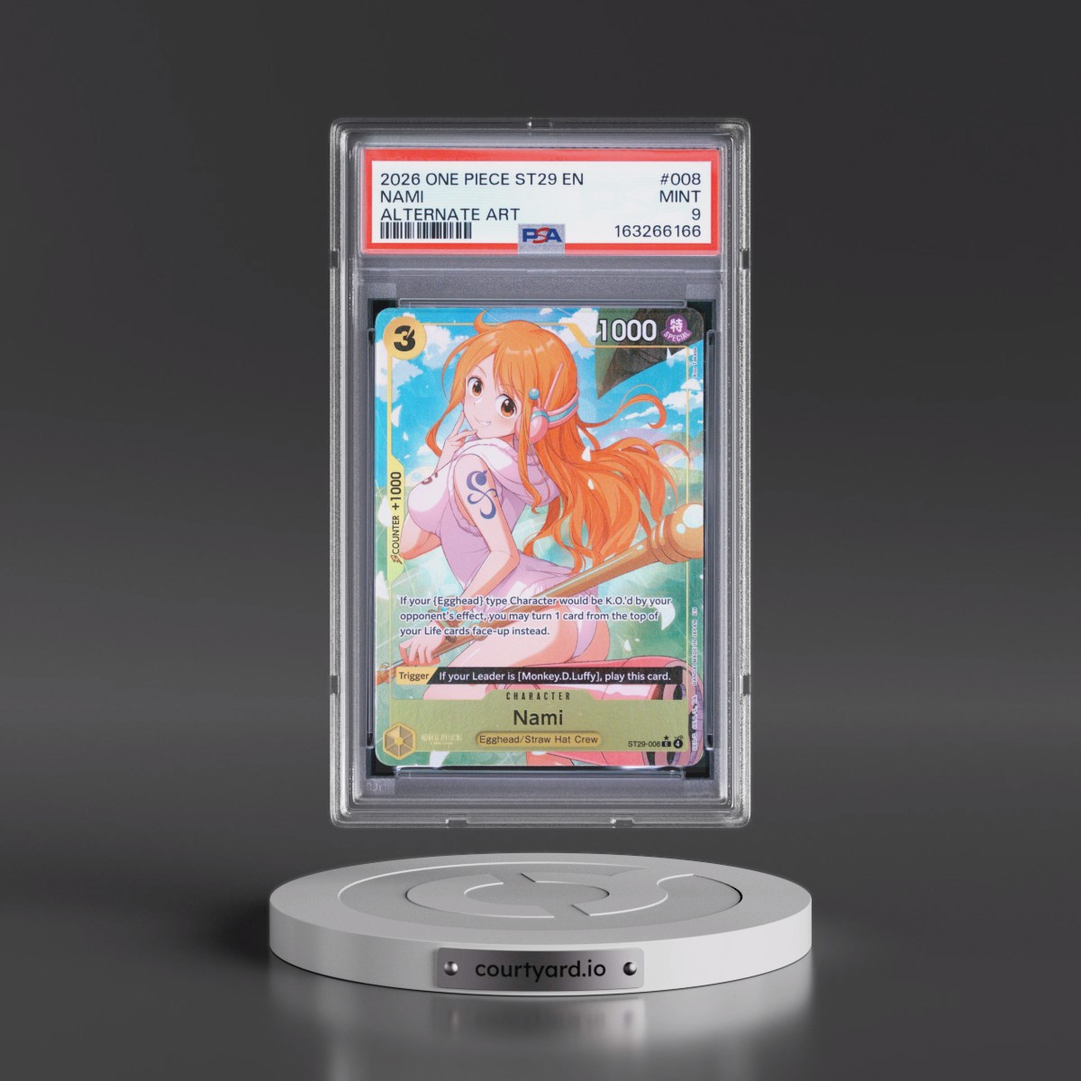 2026 One Piece Starter Deck ST29-Egghead #008 Nami - Alternate Art (PSA 9 MINT)