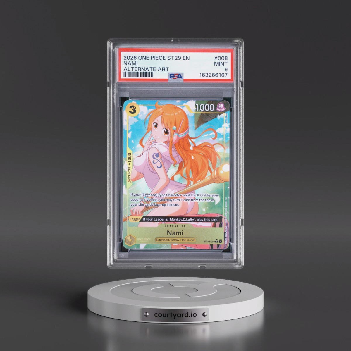 2026 One Piece Starter Deck ST29-Egghead #008 Nami - Alternate Art (PSA 9 MINT)