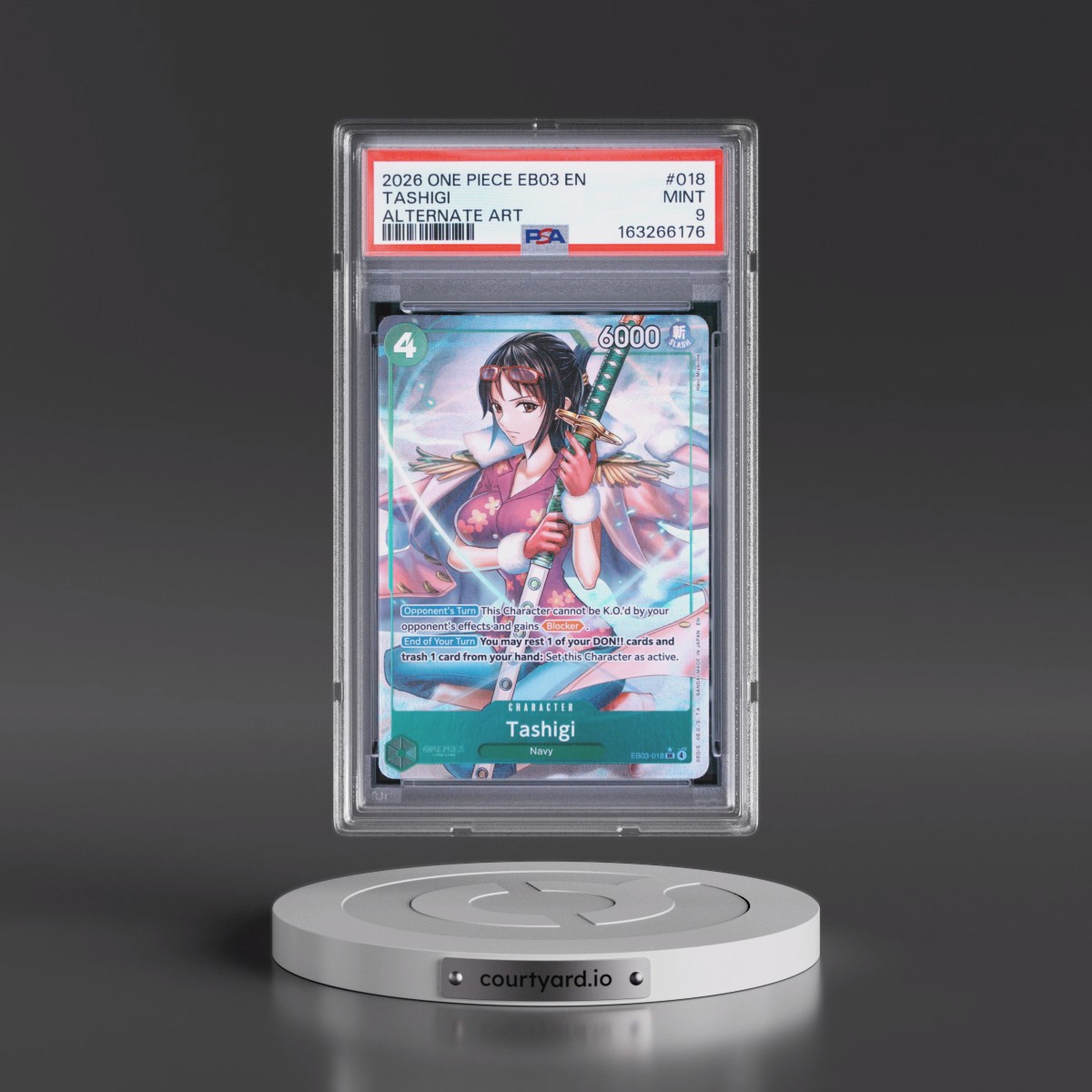 2026 One Piece EB03-Extra Booster -One Piece Heroines Edition #018 Tashigi - Alternate Art (PSA 9 MINT)