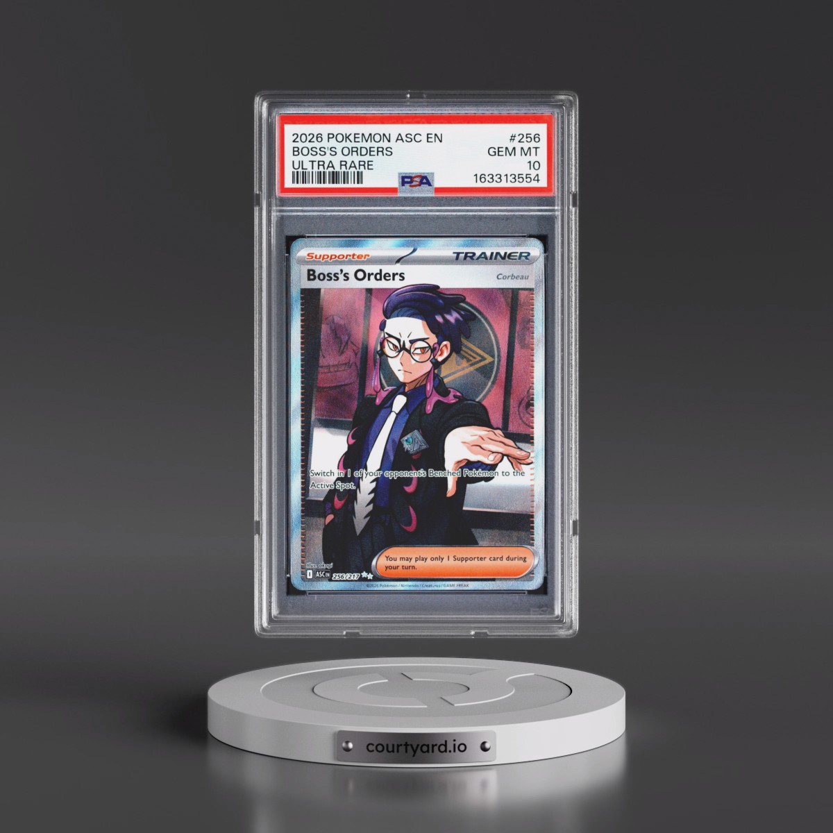 2026 Pokémon Asc EN-Ascended Heroes #256 Boss's Orders - Ultra Rare (PSA 10 GEM MINT)