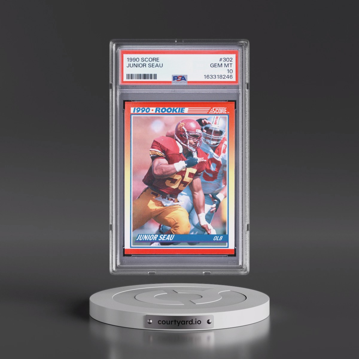 1990 Score Junior Seau #302 PSA 10