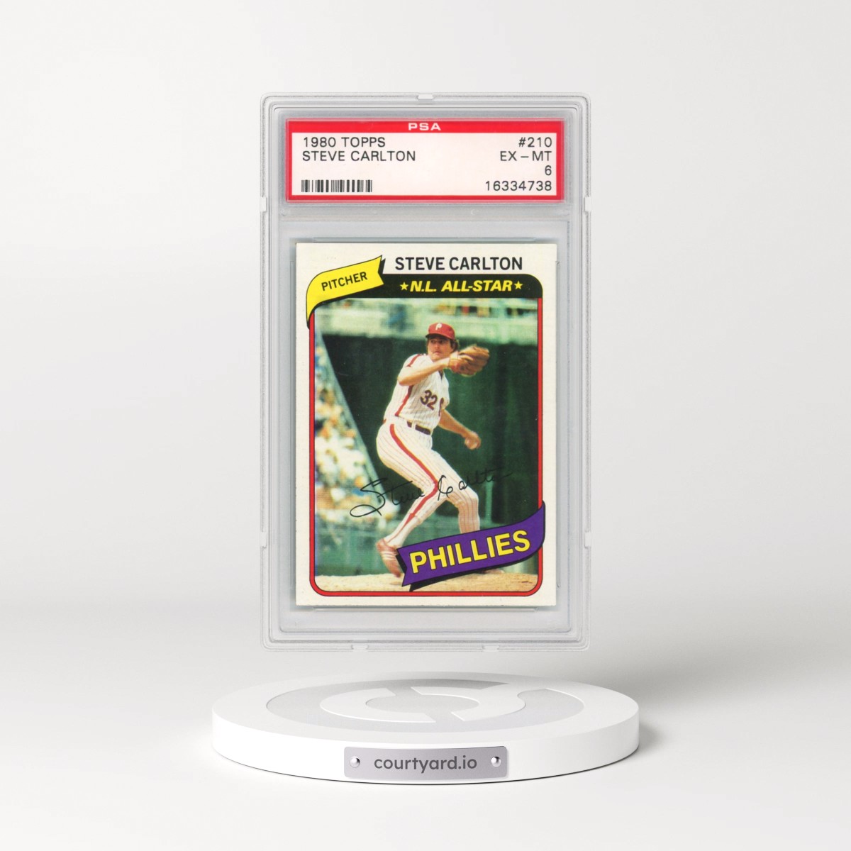 1980 Topps #210 Steve Carlton (PSA 6 EX-MT)