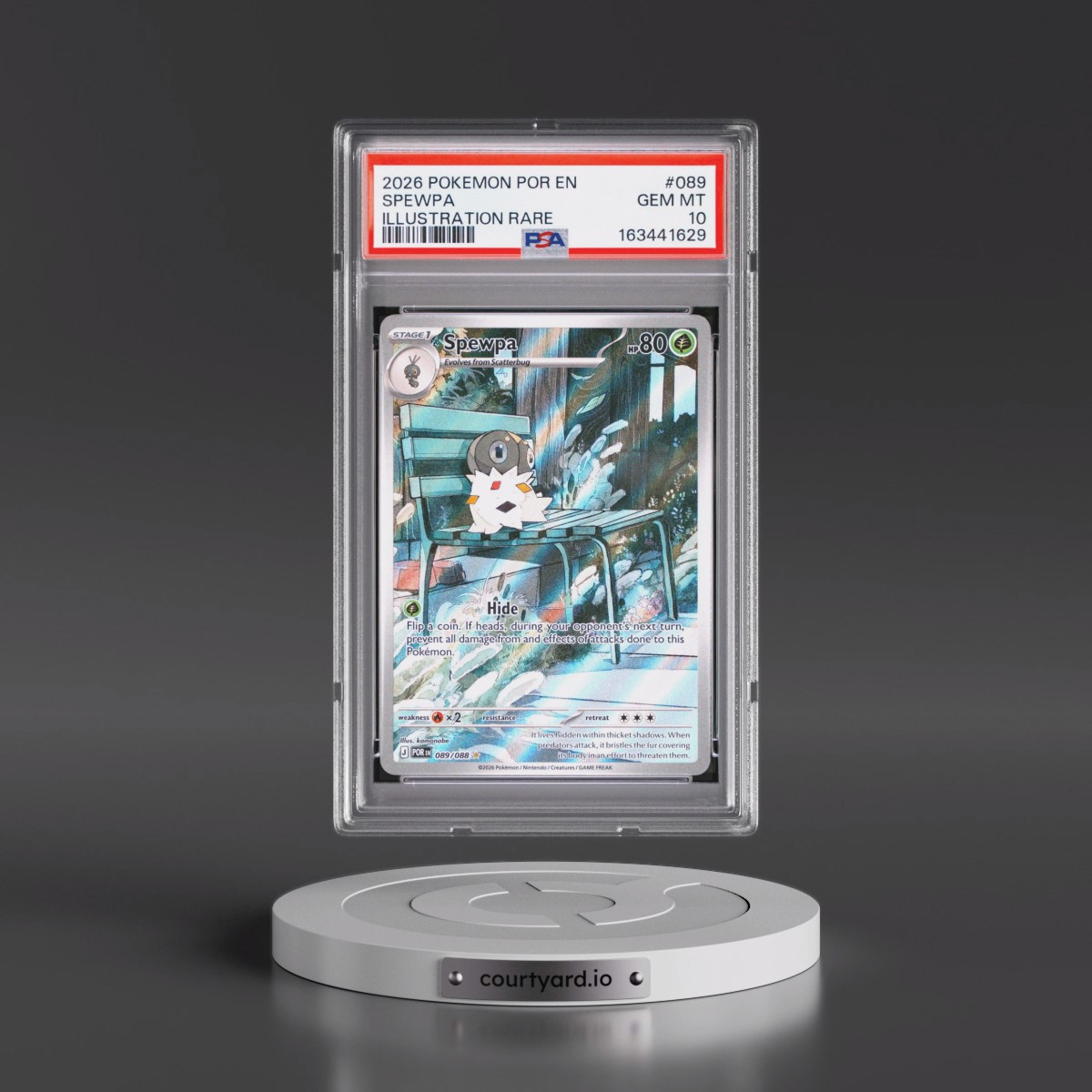 2026 Pokémon Por EN-Perfect Order #089 Spewpa - Illustration Rare (PSA 10 GEM MINT)