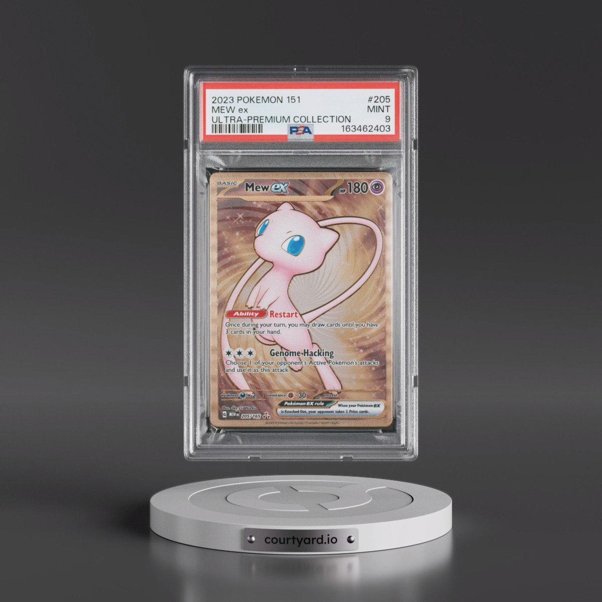 2023 Pokémon 151 Ultra-Premium Collection #205 Mew EX - Holo (PSA 9 MINT)