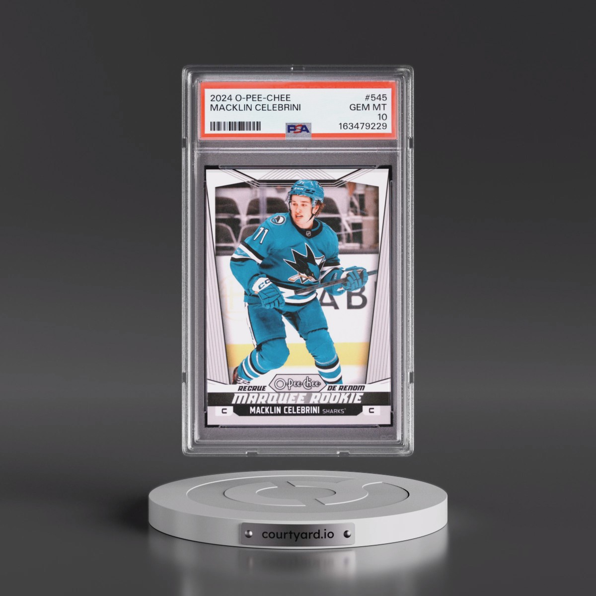2024 Upper Deck O-Pee-Chee Macklin Celebrini #545 PSA 10