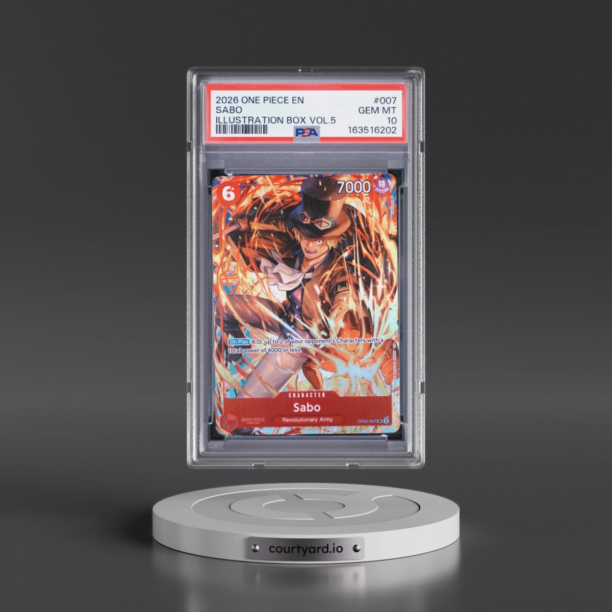 2026 One Piece Promos #007 Sabo - Illustration Box Vol.5 (PSA 10 GEM MINT)