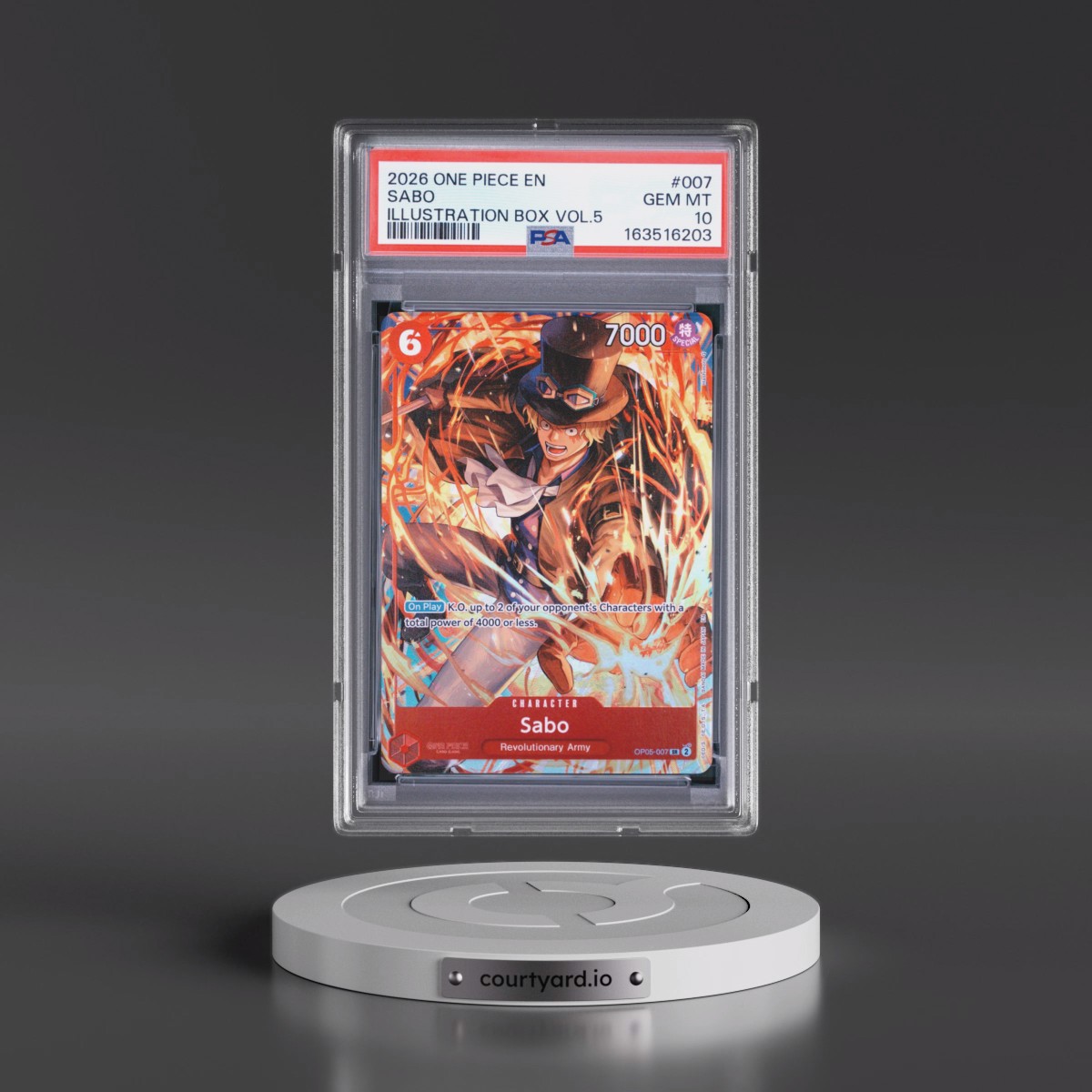 2026 One Piece Promos #007 Sabo - Illustration Box Vol.5 (PSA 10 GEM MINT)