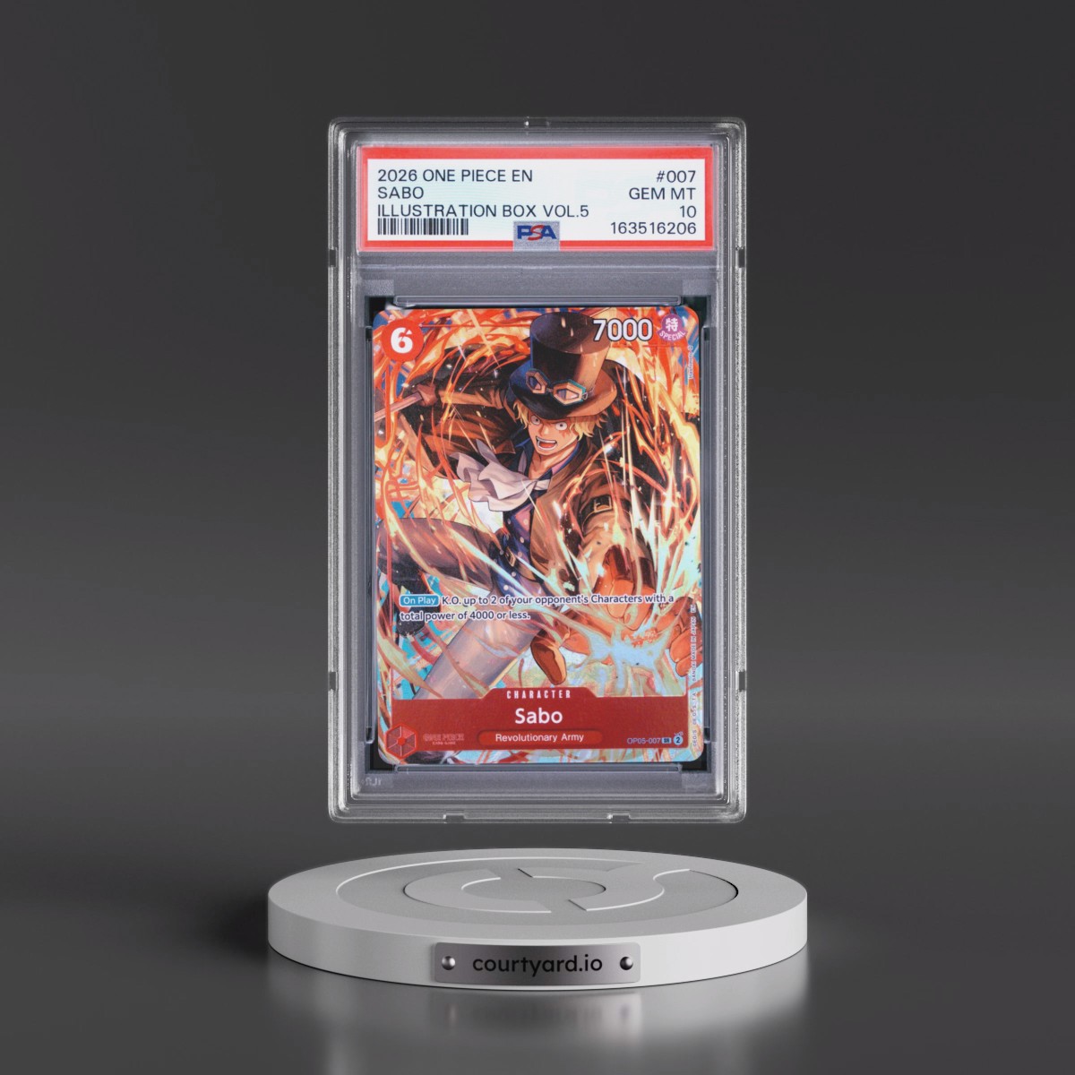 2026 One Piece Promos #007 Sabo - Illustration Box Vol.5 (PSA 10 GEM MINT)