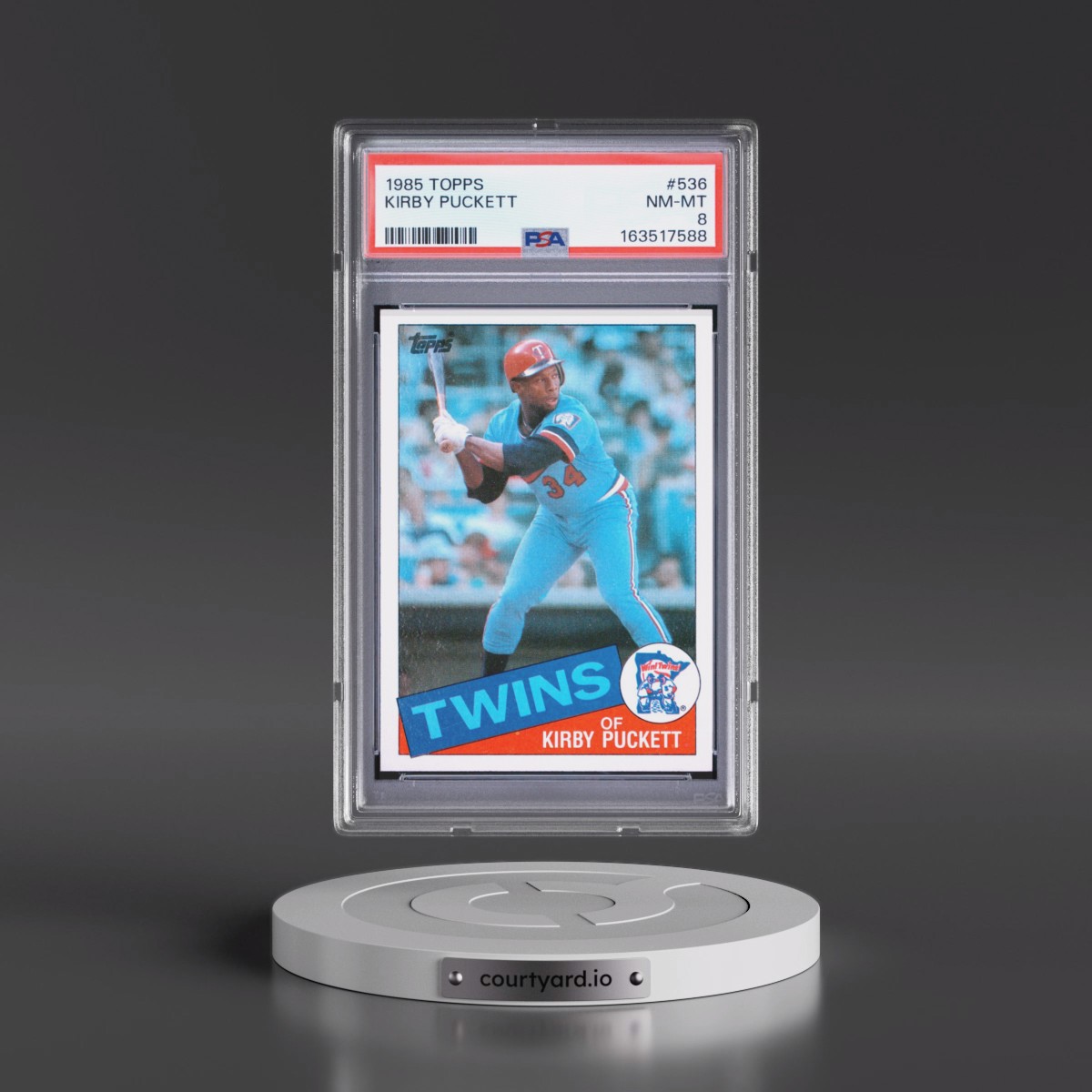 1985 Topps #536 Kirby Puckett (PSA 8 NM-MT)