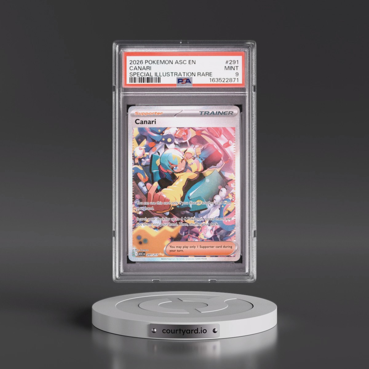 2026 Pokémon Asc EN-Ascended Heroes #291 Canari - Special Illustration Rare (PSA 9 MINT)