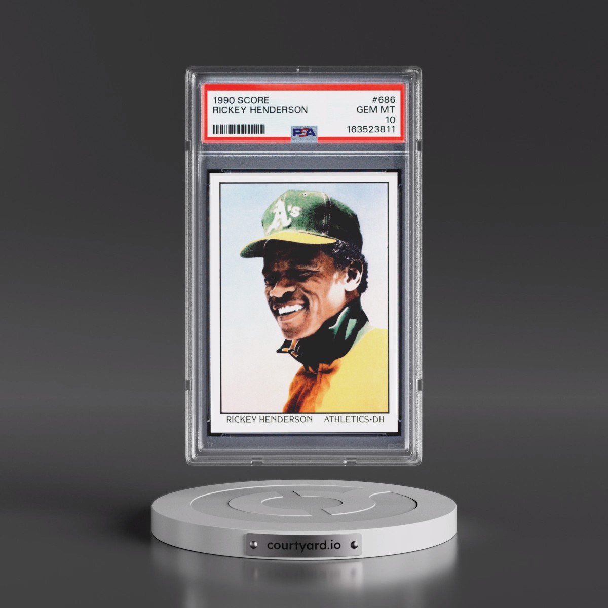 1990 Score #686 Rickey Henderson (PSA 10 GEM MINT)