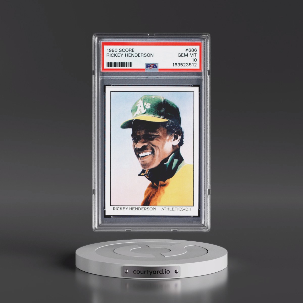 1990 Score #686 Rickey Henderson (PSA 10 GEM MINT)