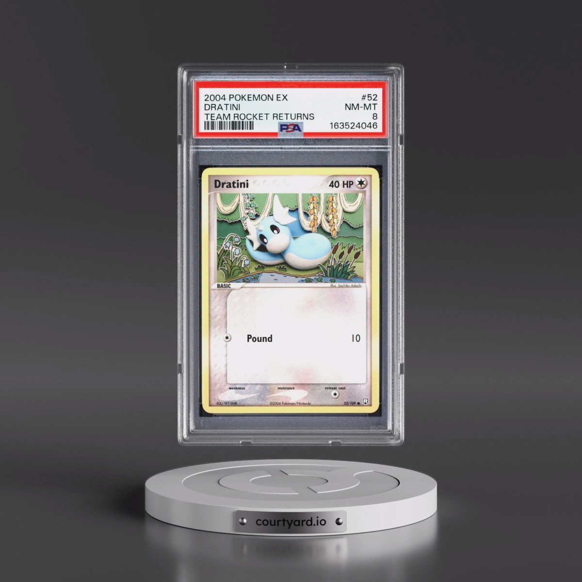 2004 Pokémon EX Team Rocket Returns #52 Dratini (PSA 8 NM-MT)
